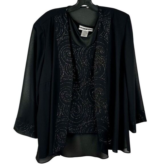 Dana Kay Black Swirl Jacket Tank Set 20WP - Picture 1 of 16
